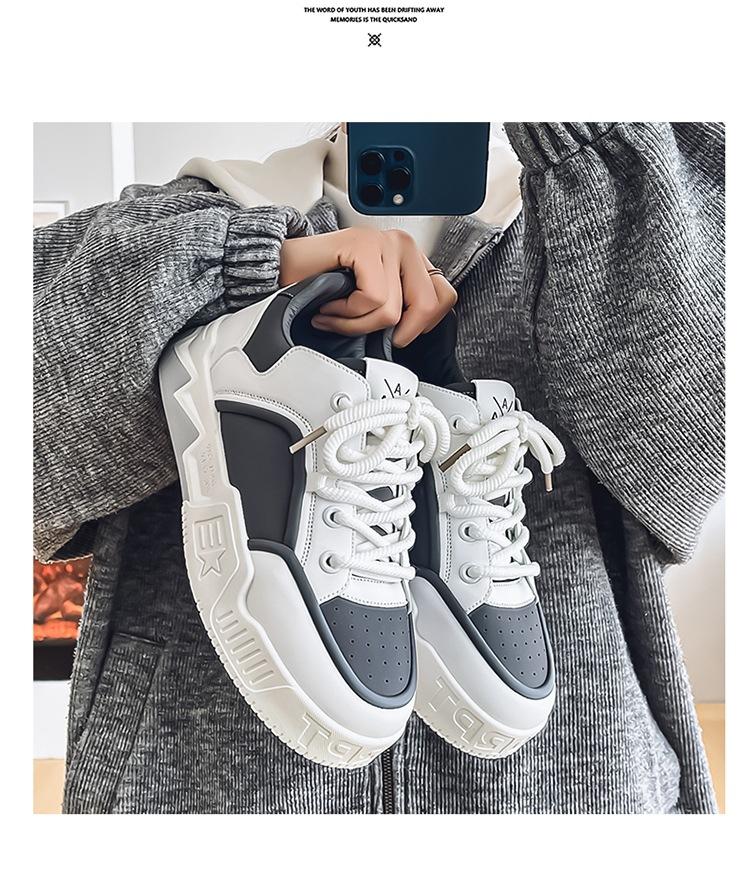 Men's Shoes 2025 Spring New High-value Versatile Wear-resistant Sports Board Shoes Men's Outdoor Fashion Internet Celebrity Tide Shoes