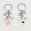 Fashion Baby Stroller Bottle Clothes Keyring Baby Pacifier Foot Theme Keychain Mother's Day Gifts