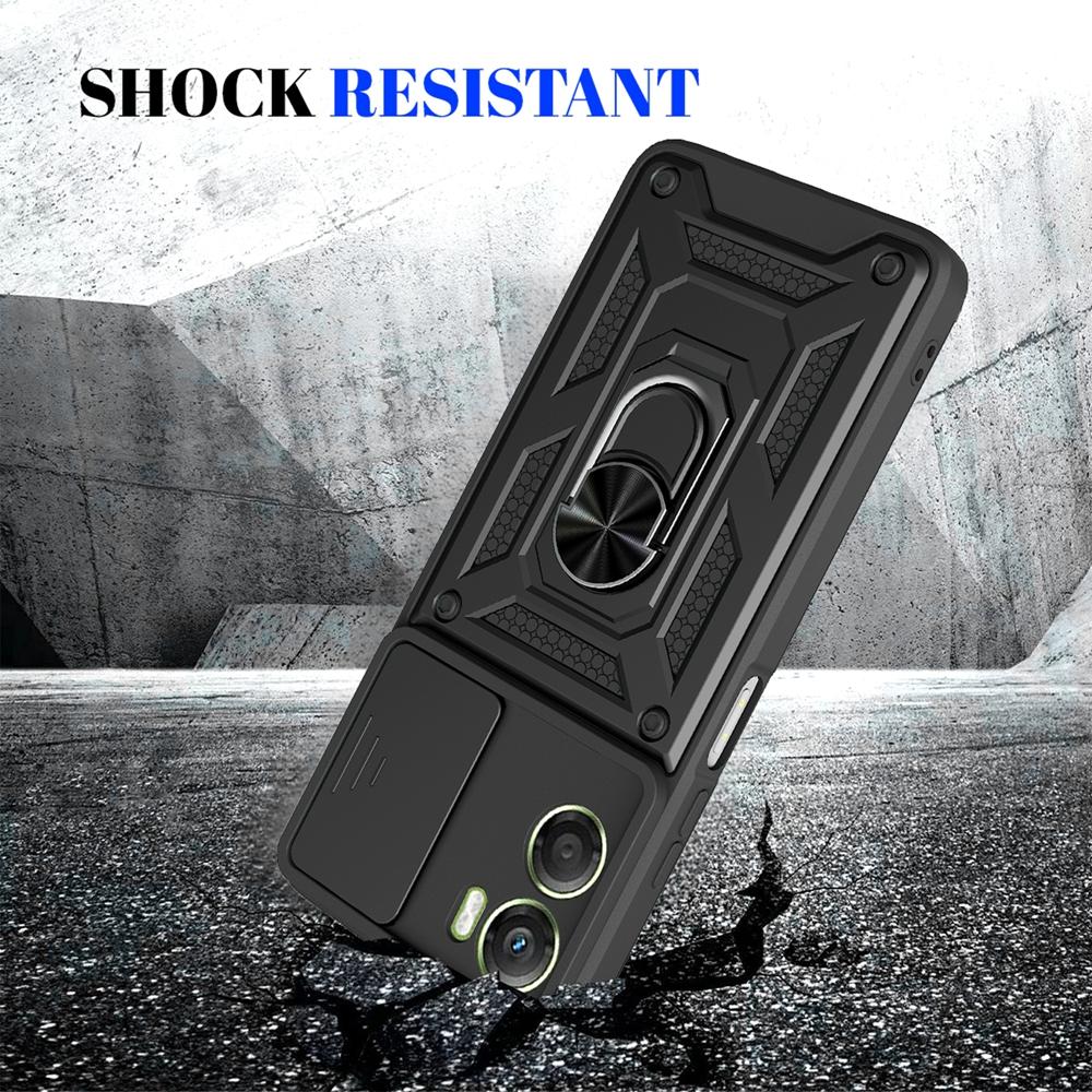 For Motorola Moto G06 4G Case Shockproof Armor Ring Holder Cases For Moto G06 G 06 MotoG06 4G Slide Lens Protect Cover
