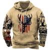 Mode Hoodies mit US-Flaggen-Print für Männer Hip Hop Trend Harajuku Vintage Kleidung Frühling und Herbst Neu in Sweatshirts Übergroße Oberteile
