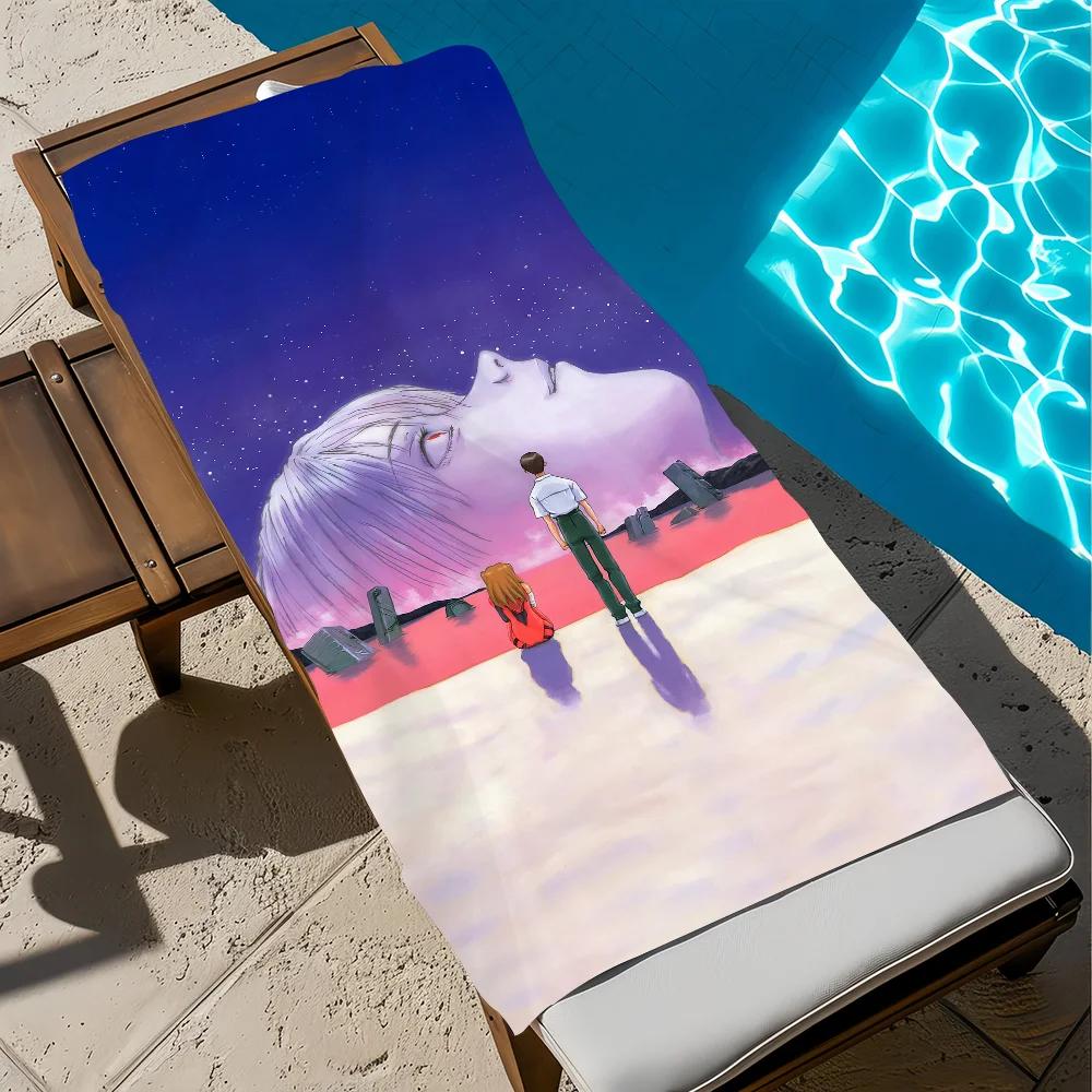 Neon G-Genesis E-Evangelion Towel Pool Beach Towel Portable Quick Fast Dry Sand Outdoor Travel Swim Blanket Thin Mat Bath Towels
