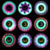 Luminous LED Light Fidget Spinner Creative 18 Changes Hand Spinner EDC Fidget Playthings Designed for Adults Office Stress Relief Playthings
