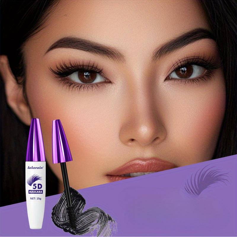 5D Wasserdichte Farbige Mascara - Volumenverleihend, Verlängernd, Wischfest, Lebendige Farben Schwarze Mascara Wasserdichte Mascara Augen-Make-up