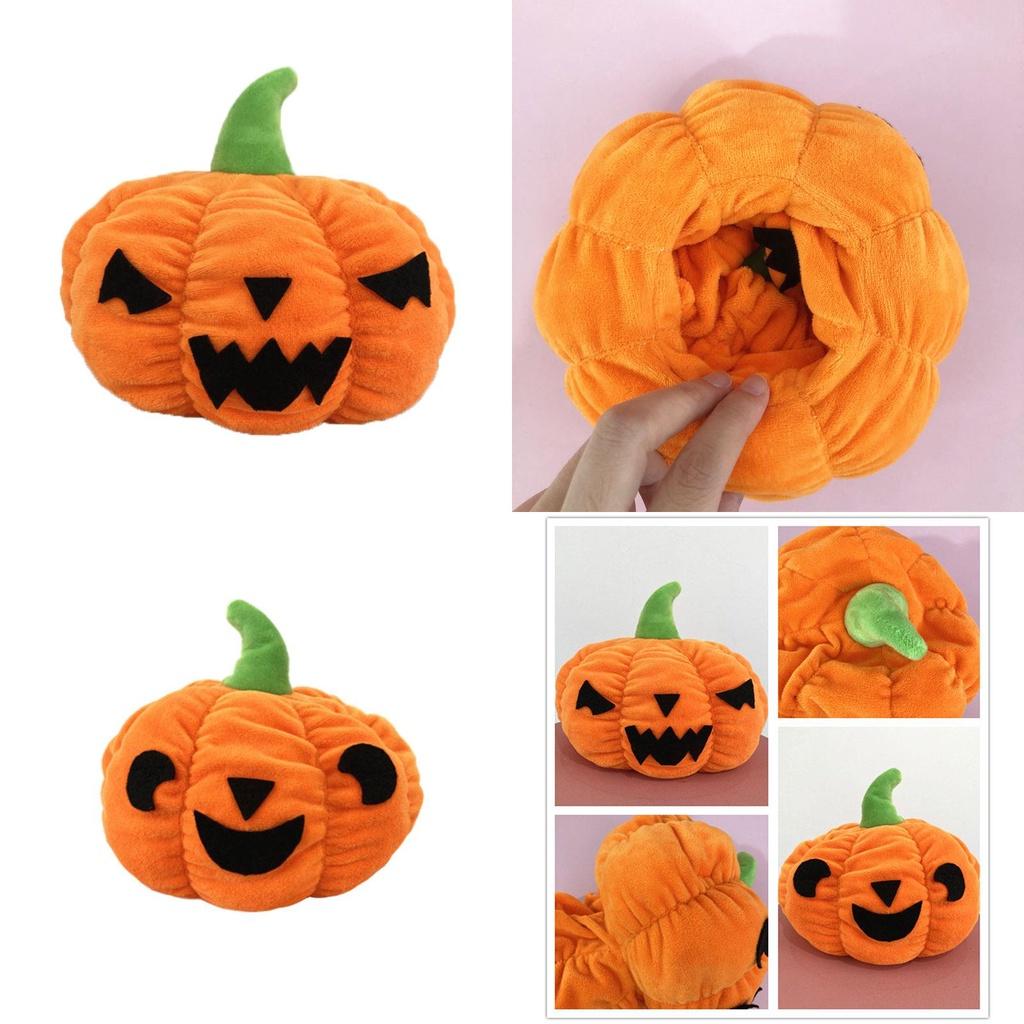 Adorable Reversible Pumpkin Plush Toy Perfect Halloween Gift Customizable Doll