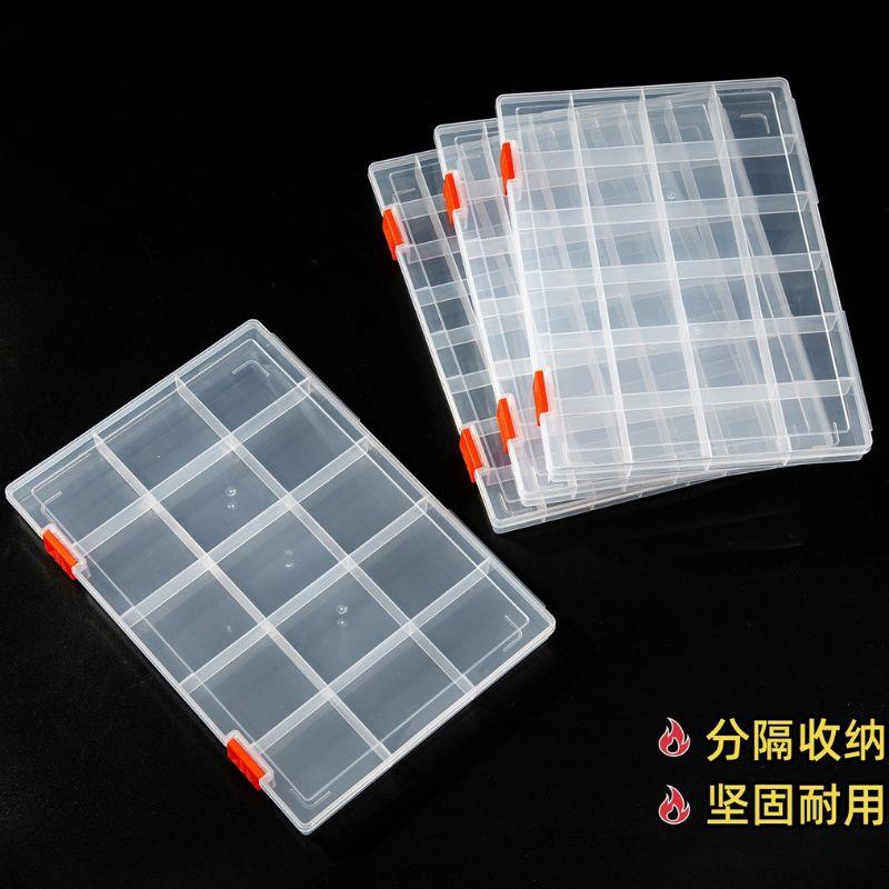 Transparent Compartment Plastic Storage Box Jewelry Earring Box Bead Container Storage Case Display Organizer 11/11/16/18 Grids