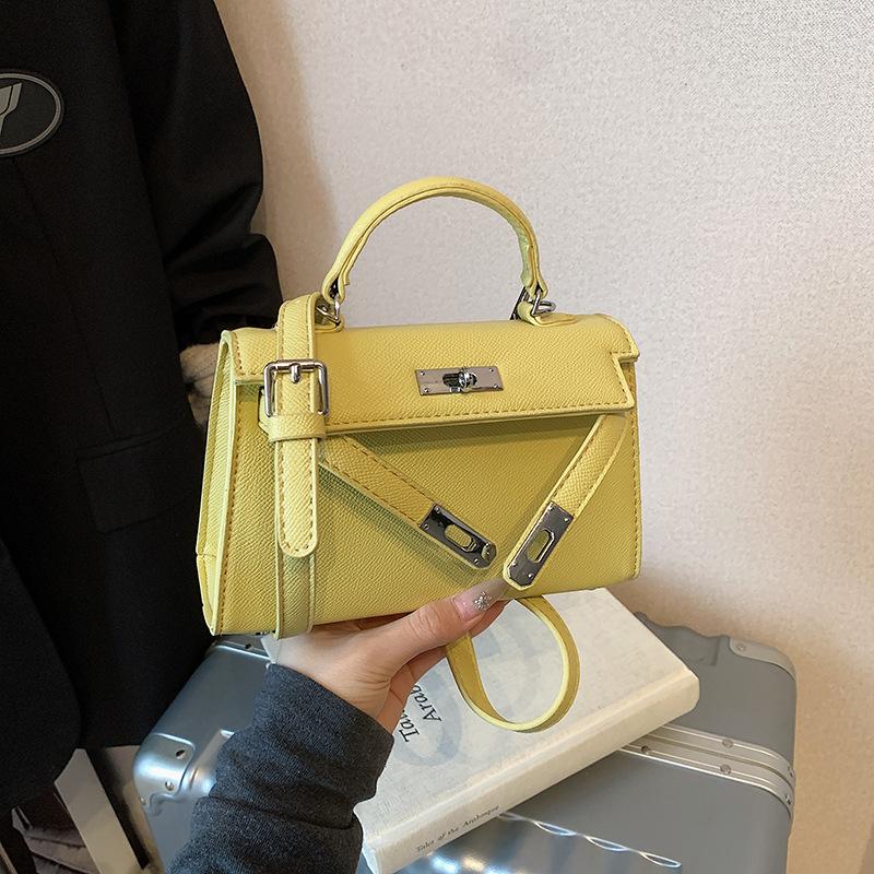 2025 neue Internet-Promi-Tasche Nische Schulter Umhängetasche Premium Koreanische Version tragbare kleine quadratische Tasche klassische Kelly-Tasche