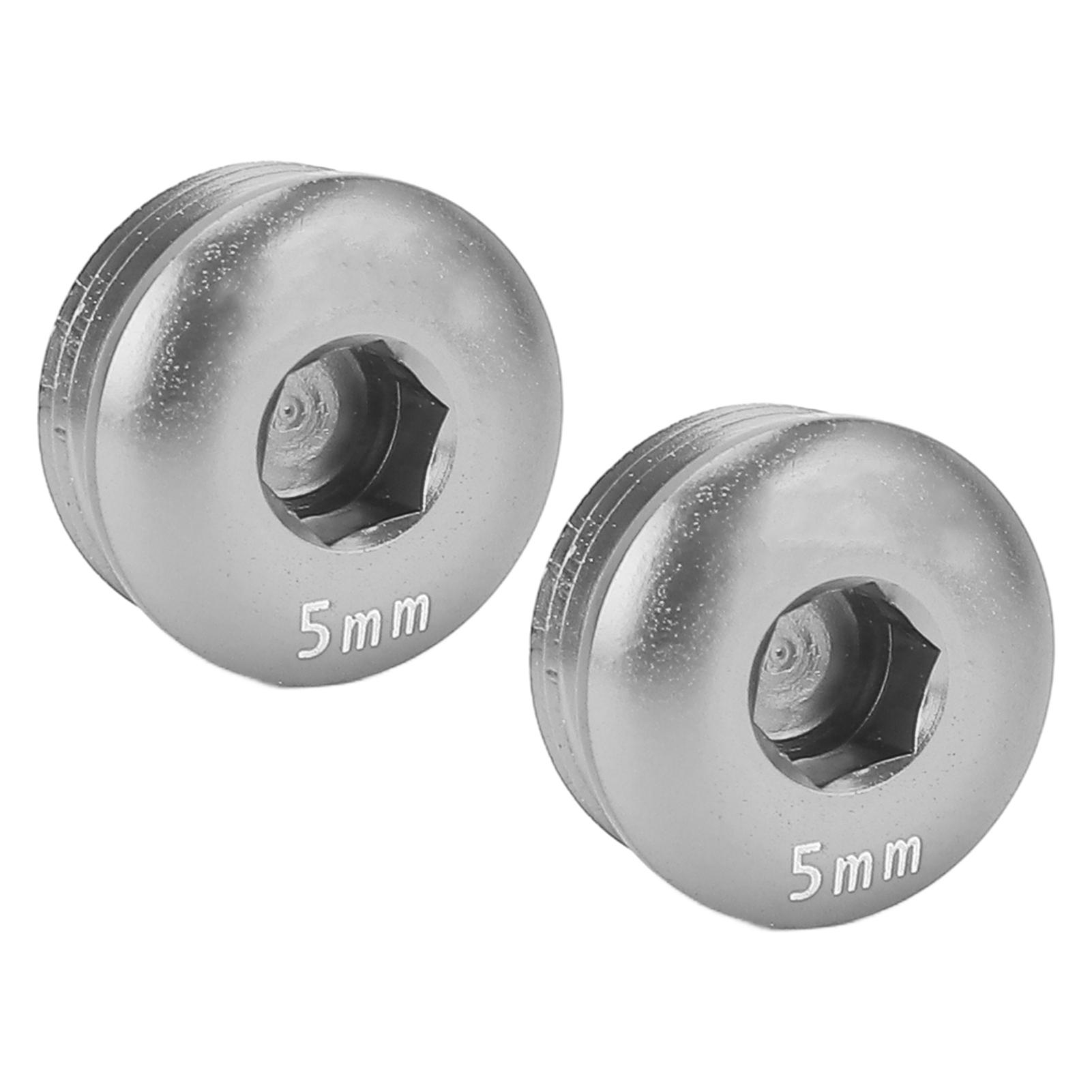 

Cycle Pedal Screw Cap Aluminum Alloy M14 Thread 5MM Pedal Screw Cover for Mountain Cycle Ti Color