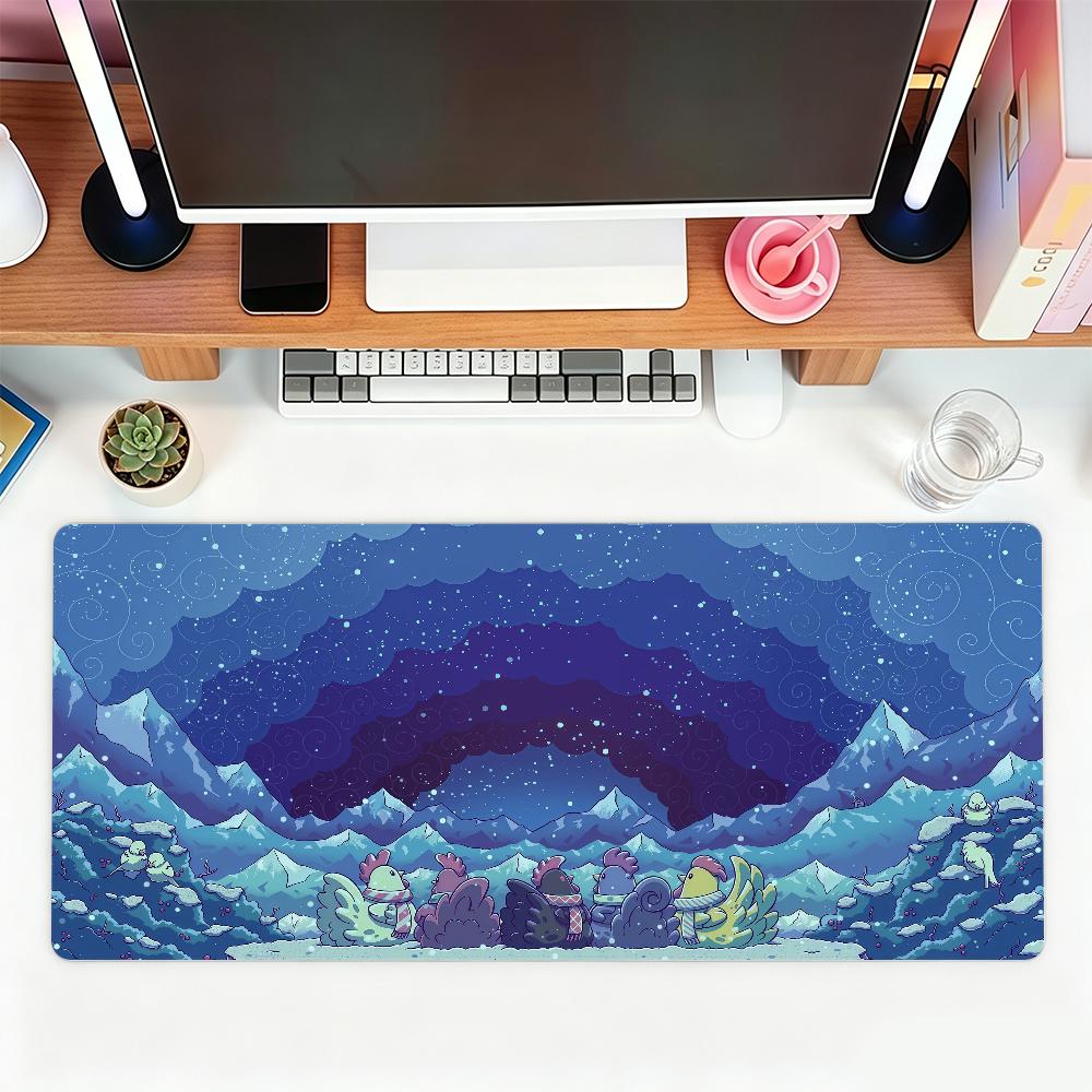 Stardew Valley Hra Kuře Podložka pod myš Pro Kancelář Hraní Her A Klávesnice Protiskluzová Velká Vodotěsná
