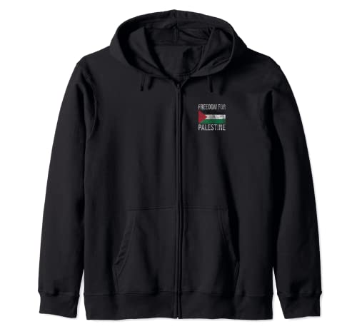 

FREEDOM FOR PALESTINE FLAG FREE PALESTINIAN Zip Hoodie