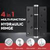 4 In 1 5 Inch Multi-function Hydraulic Hinge  Adjustable Soft Closing Door Hinge Automatic 90° Positioning Hydraulic Door Closer