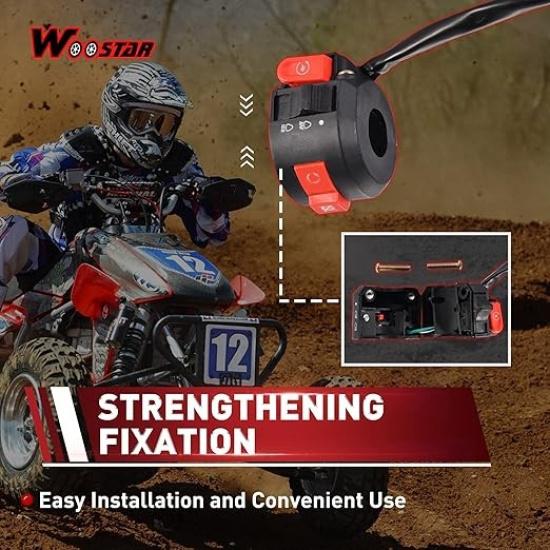 Left Start Switch Assembly Replacement for 50cc 70cc 90cc 110cc 125cc 150cc ATV