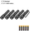 High Power T6 LED Flashlights Camping Torch 5 Light Modes Zoom Light Aluminum Alloys Waterproof Material External 18650 Battery