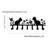 Decorative Iron Cat Hook Rack for Keys & Towels - Behind Door Storage