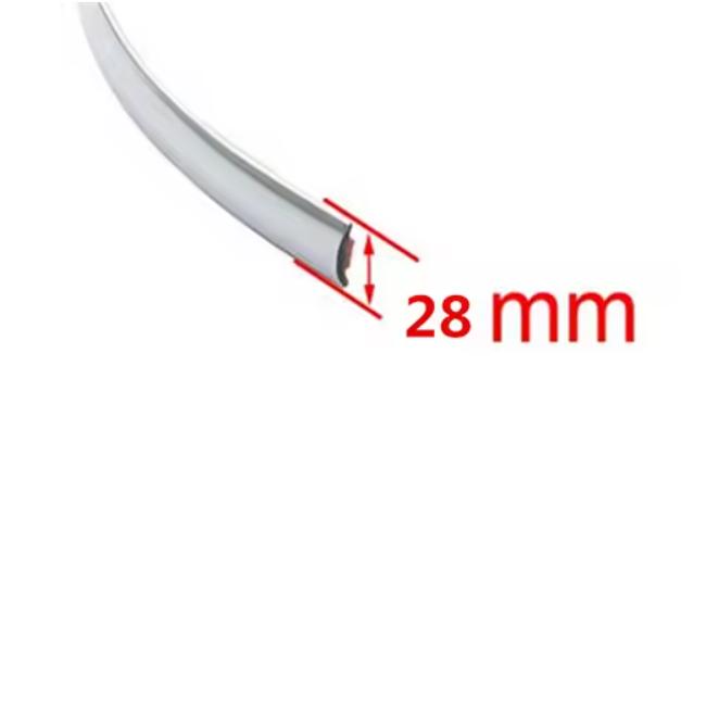 5M Car Chrome Styling Decoration Moulding Trim Strip Tape Auto DIY Body Bumper Protect Sticker 6mm 8mm 10mm 12mm 15mm 20mm 30mm