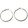 Les Trésors De Lily [L7602] - Gray 'Choreography' Hoop Earrings Ø 40 Mm