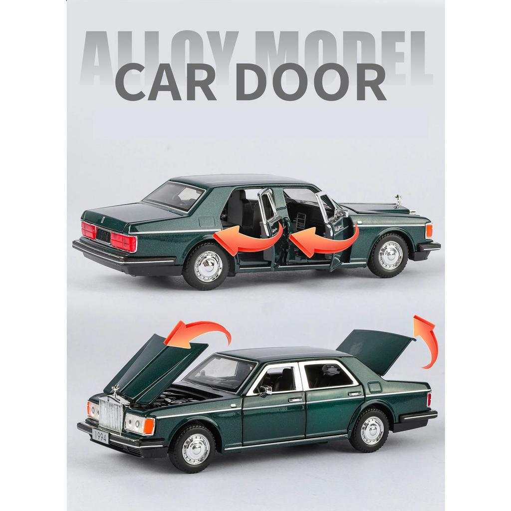 1/32 Rolls Royce Silver Seraph Alloy Model Car Toy Diecasts Casting Pull Back Sound and Light Car Toys for Children Vehicle