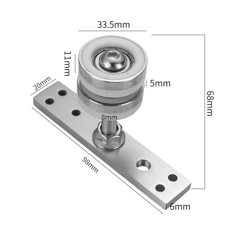 Folding Door Hanging Wheel Sliding Door Pulley Cabinet Door Roller Hanging Track Pulley Wheels Doors Window Hardware Accessories