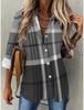 Street Fashion Blue and White Striped Shirt Women Irregular Long-Sleeved Oversized Smock Spring Loose Plaid Top Tide