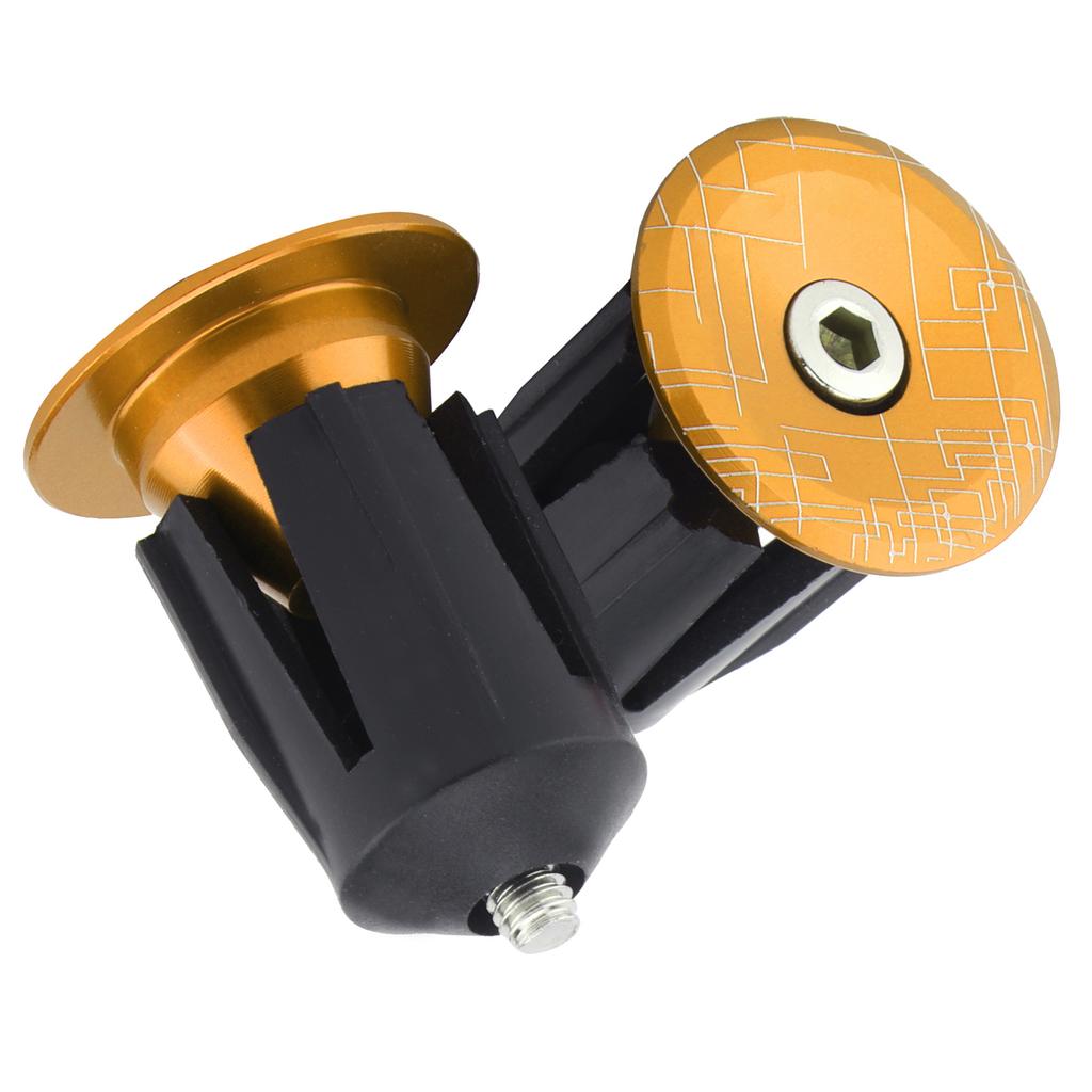 2 buc dopuri de ghidon pentru bicicletă, capace de ghidon pentru bicicletă, dopuri pentru biciclete de șosea, mountain bike, auriu