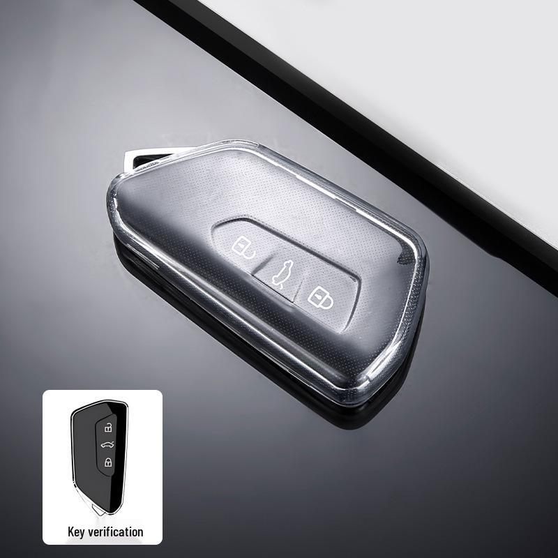 

Volkswagen Car Key TPU Transparent Protective Case - Wear-Resistant & Drop-Proof