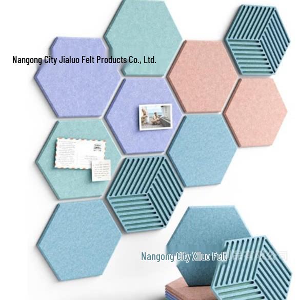 Hexagonal Polyester Fiber Acoustic Panel for Office and Piano Soundproofing