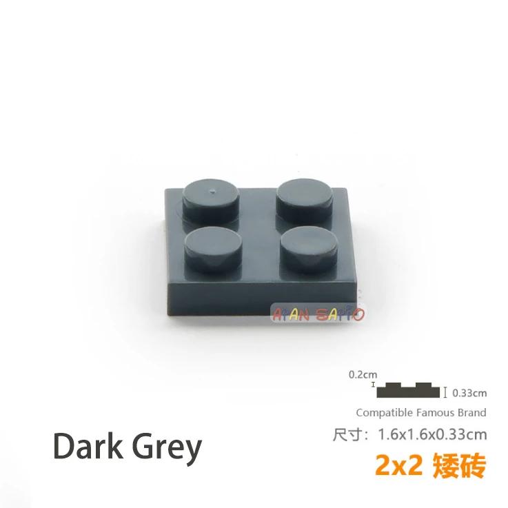 High-Quality 30Pcs/Lot Self-assembly High-Quality Blocks High-Quality Building Construction Pieces High-Quality Thin High-Quality 2X2 High-Quality