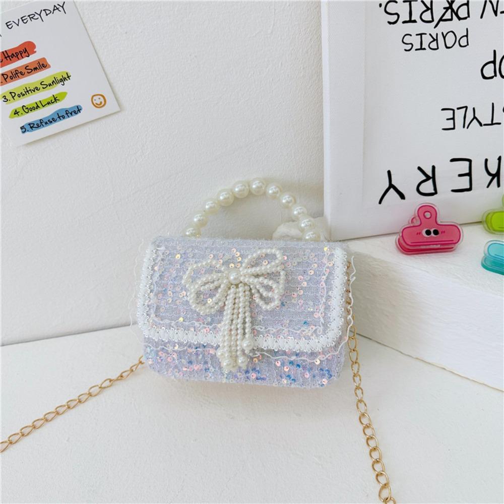 Cute Children's Bag Sequin Underarm Bag 2024 Messenger Bag  Girl