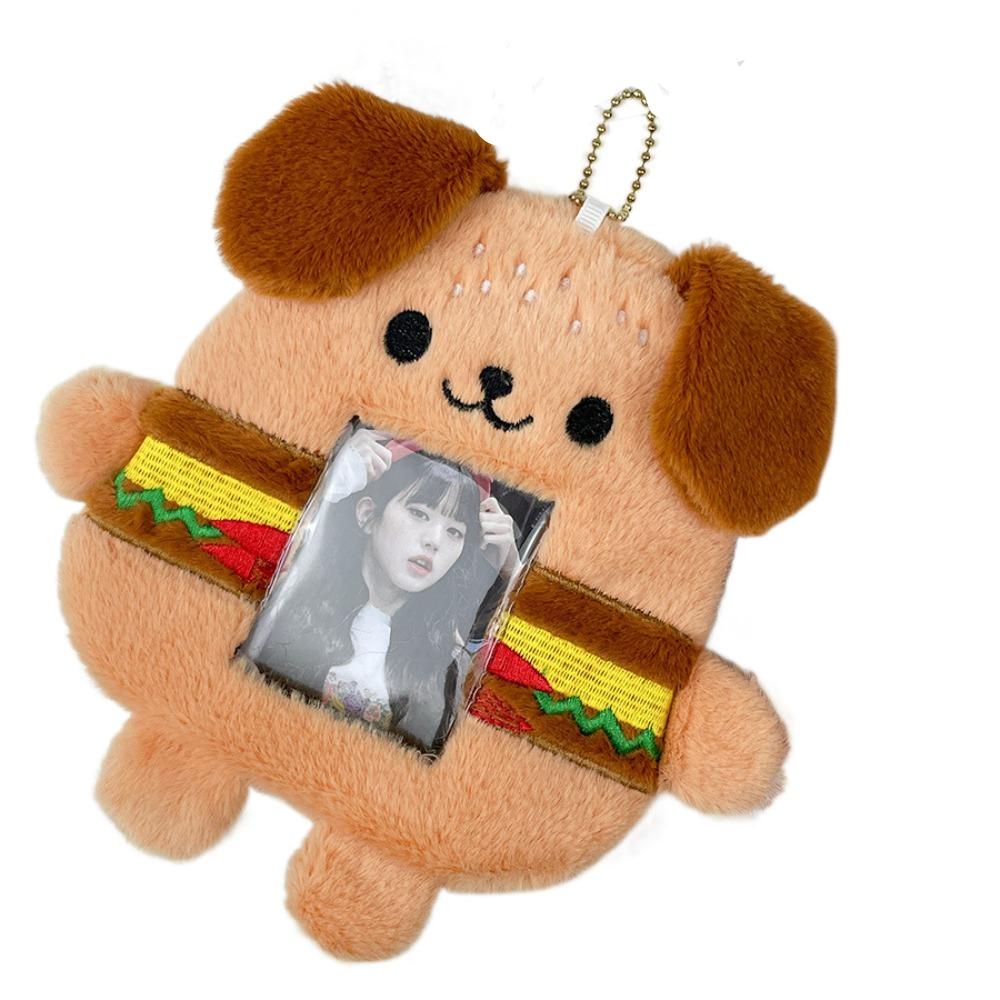 

Hamburger Puppy Card Protective Sleeve Cartoon Animals Bus Card Holder Outdoor Style 1
