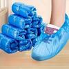 200pcs Multipurpose Disposable Shoe Covers Durable Plastic Overshoe Protectors Transparent Design for Home Travel &Workplace Use