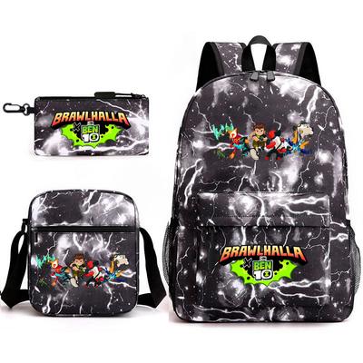 Neuer Hacker Junior Sternenhimmel Schultaschen Dreiteiliges Set 10 Hitzetransfer Personalisierter Rucksack Freizeittasche