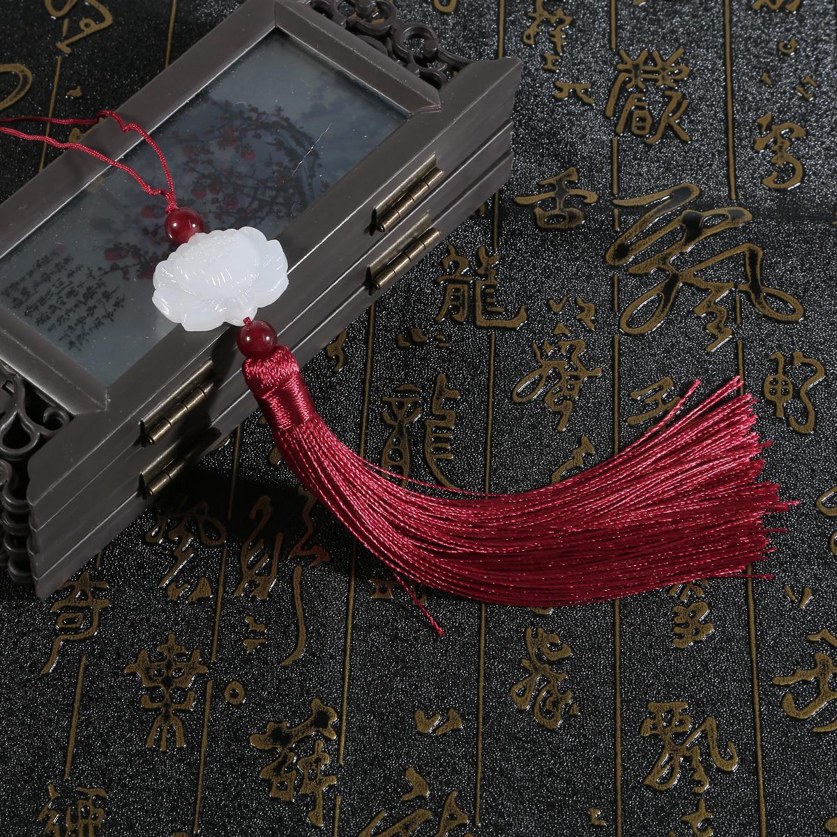 

Бахрома с кистями белого лотоса в стиле ретро для изготовления ювелирных изделий своими руками, аксессуары для трансплантации