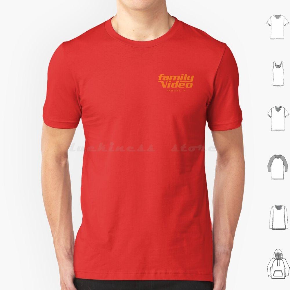 Family Video Hawkins In T Shirt Big Size 100 Cotton Eleven Mileven Millie Bobby Brown Finn Wolfhard Lucas Dustin Steve
