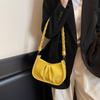 Sommer neue trendige einfache lässige kleine quadratische Tasche modische Umhängetasche plissierte Achseltasche kleine Tasche Damen