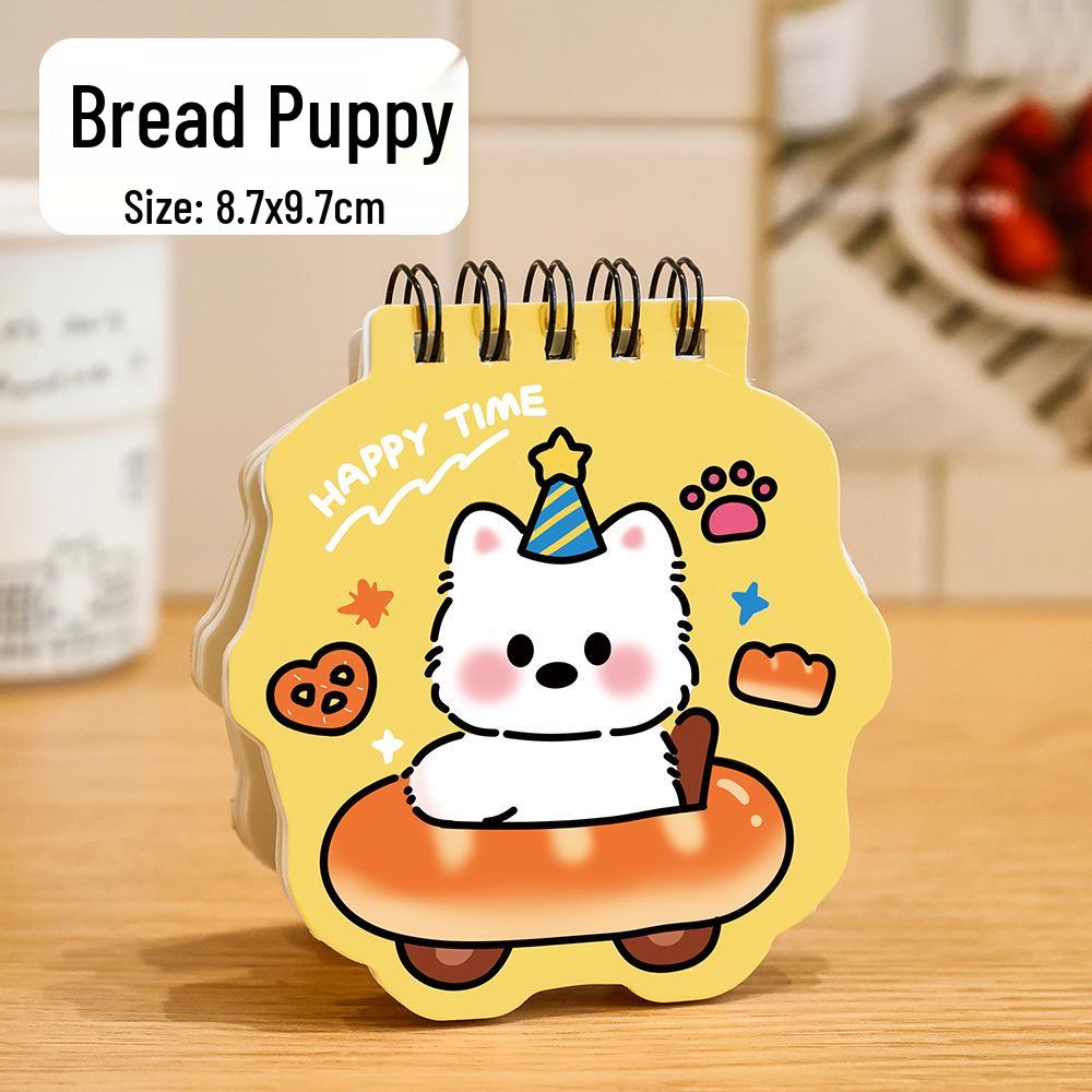 Cartoon Puppy Coil-bound Small Notebook: Cute Pet Diary & Portable Stationery Gift