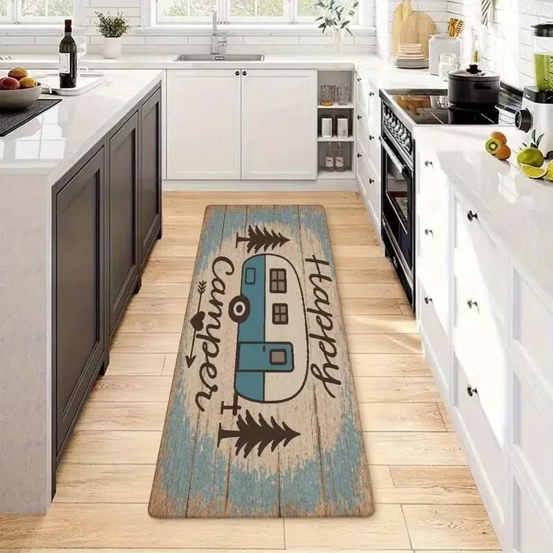 Non-slip Rustic Farmhouse Camper Camping Runner