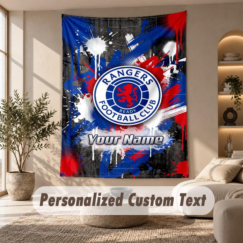 Tapestry Custom Name Text, Wall Hanging Tapestry Home Room DecorRangers FC