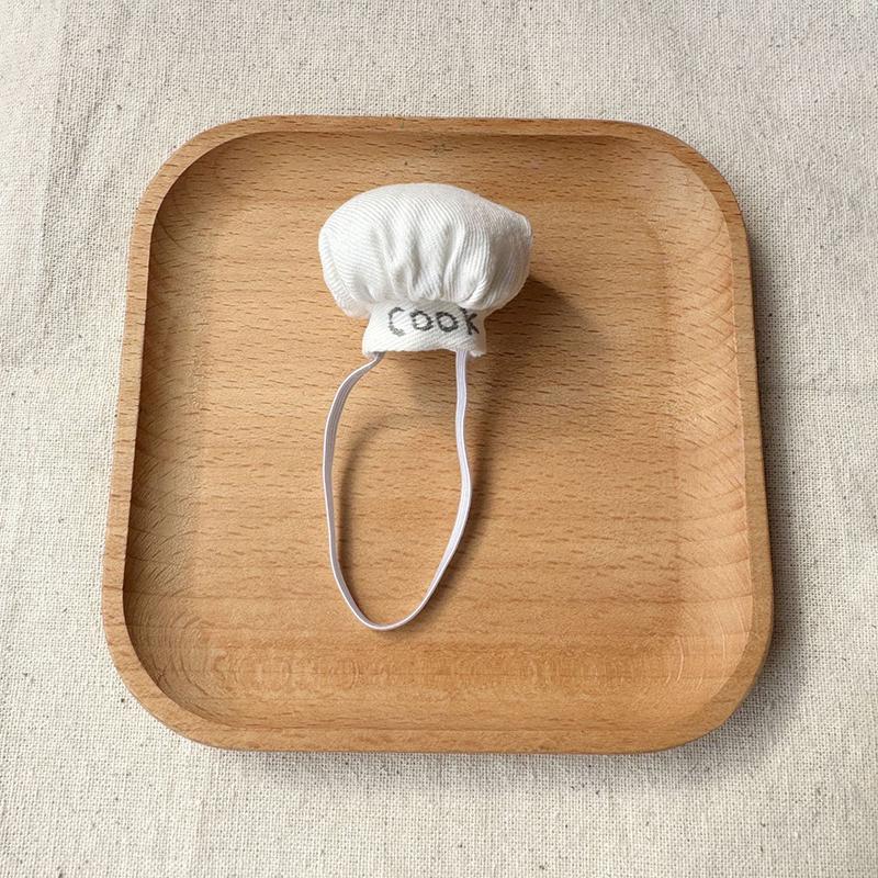 For 10CM Plush Doll Chef Hat Cute Mini Doll Hats DIY Dolls Decoration Accessories Dollhouse Scene Ornament Pretend Play Toys