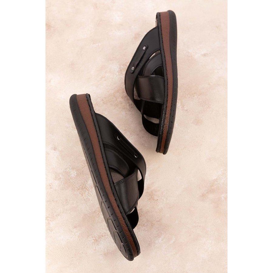 Men's Genuine Leather Anatomical Comfortable Casual Slippers