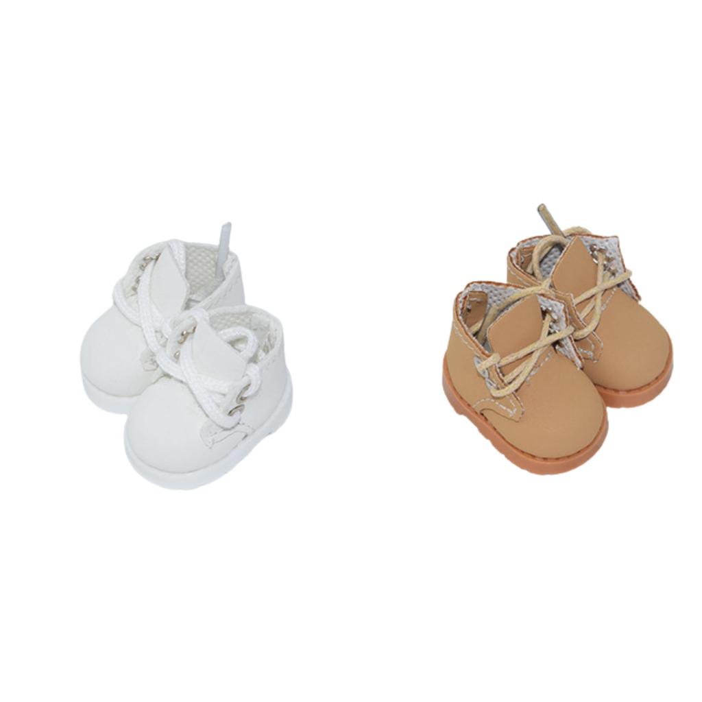 AXLUCE Plush Toy - Shoes - Plush Clothes - 10cm Boots Doll (Camel)