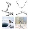 Adjustable Ice Fishing Rod Holder, Freestanding Winter Holder Made of Metal.
