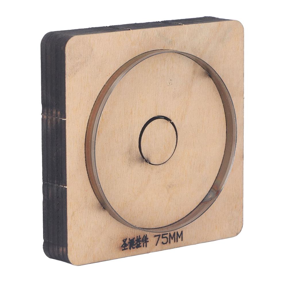 Matriță de Tăiat Piele 75mm Diametru Formă Rotundă Matrițe de Pansonare Manuală Oțel Aliaj DIY Unelte pentru Artizanat