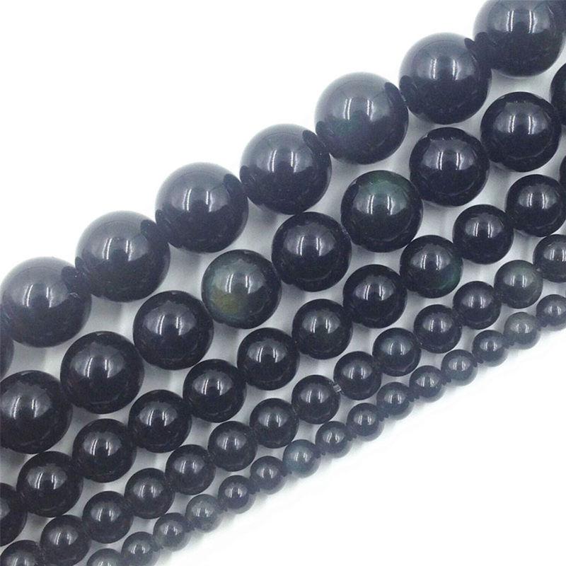 Luźne koraliki Space Quartz Gemstone Round Bead Natural do naszyjnika DIY 4-12mm Wysokiej jakości