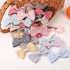 10PCS/Set New Girls Cute Plaid Print Hairpins for Kids Children Sweet Headband Hair Clips Barrettes Fashion Bow Hair Accessories