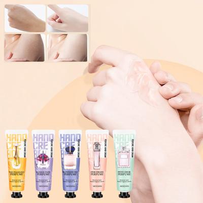 Set di 5 creme idratanti per le mani profumate, maschere per le mani profumate a lunga durata
