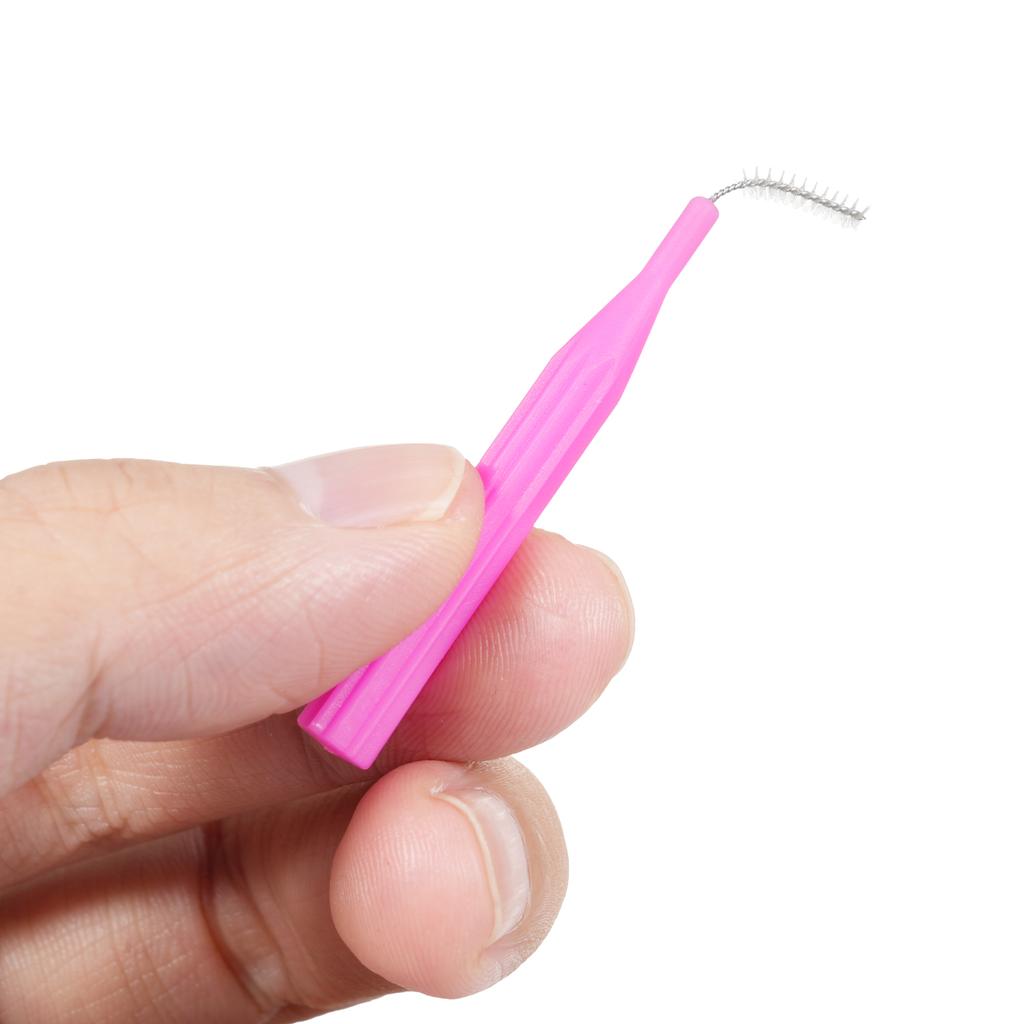 100PCS Interdental Brushes Dental Floss Toothpick Orthodontic Braces Brush Tooth Cleaning Tool Oral Care with Storage Box