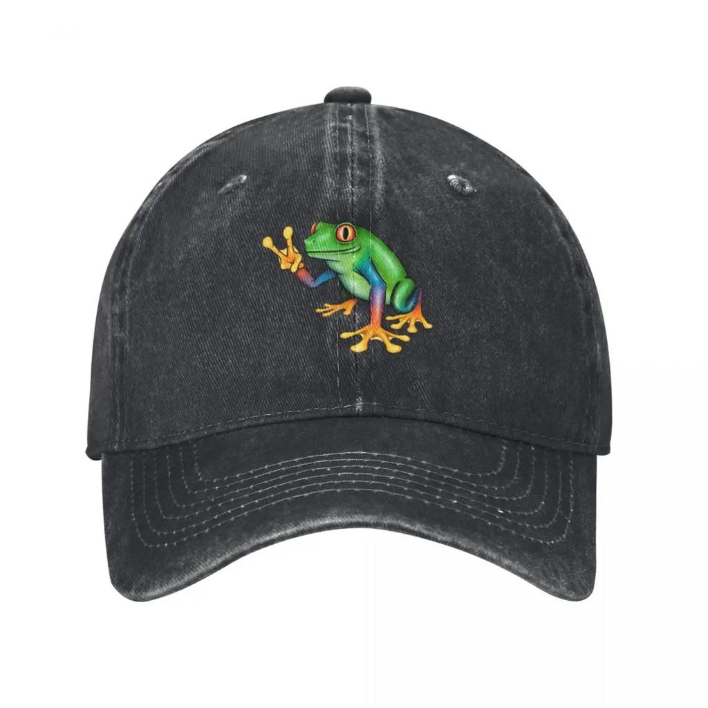 Peace Frog Baseball Cap Visor Anime Hat Luxury Brand Big Size Hat Womens Beach Unisexs