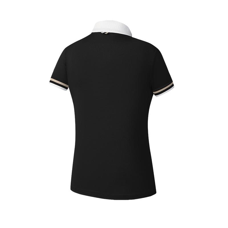 New FILA Golf Series Polo Shirt Women's Pitch Black A11W525103F-BK