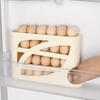 Rolling Egg Dispenser for Refrigerator - Auto-Rolling Egg Holder for Fridge Door Multi-Layer Sloped Egg Storage Container 2