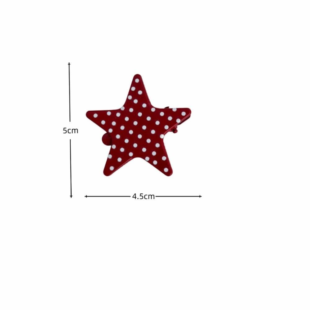 Lightweight Star Hair Clip Five-Pointed Star Hairpin  Street Style Fashion Outfit