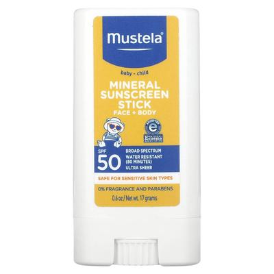 Infant - Children, Mineral Sunscreen Stick, Spf 50, 17G(0.6Oz)